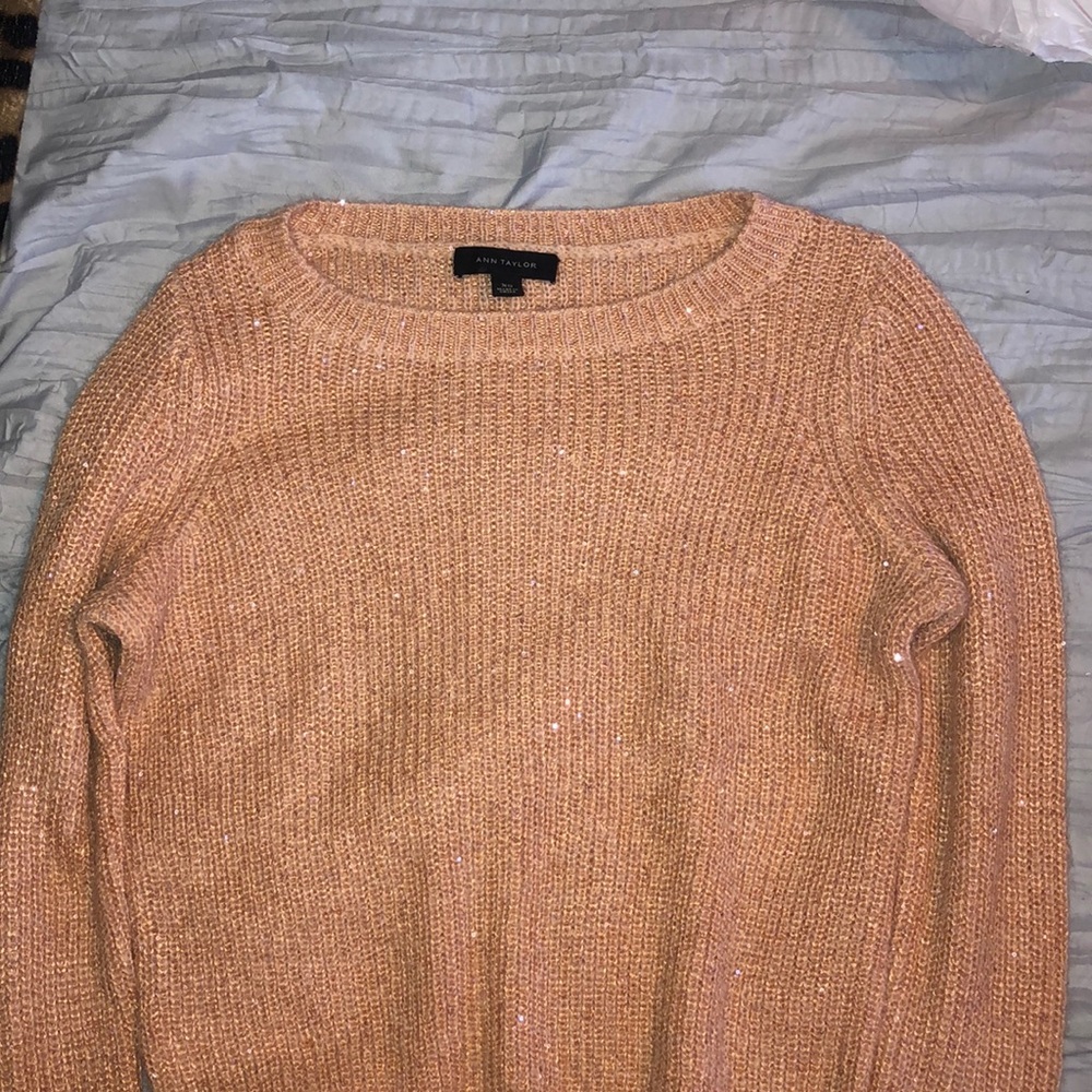 Rose Gold Sparkly Sweater